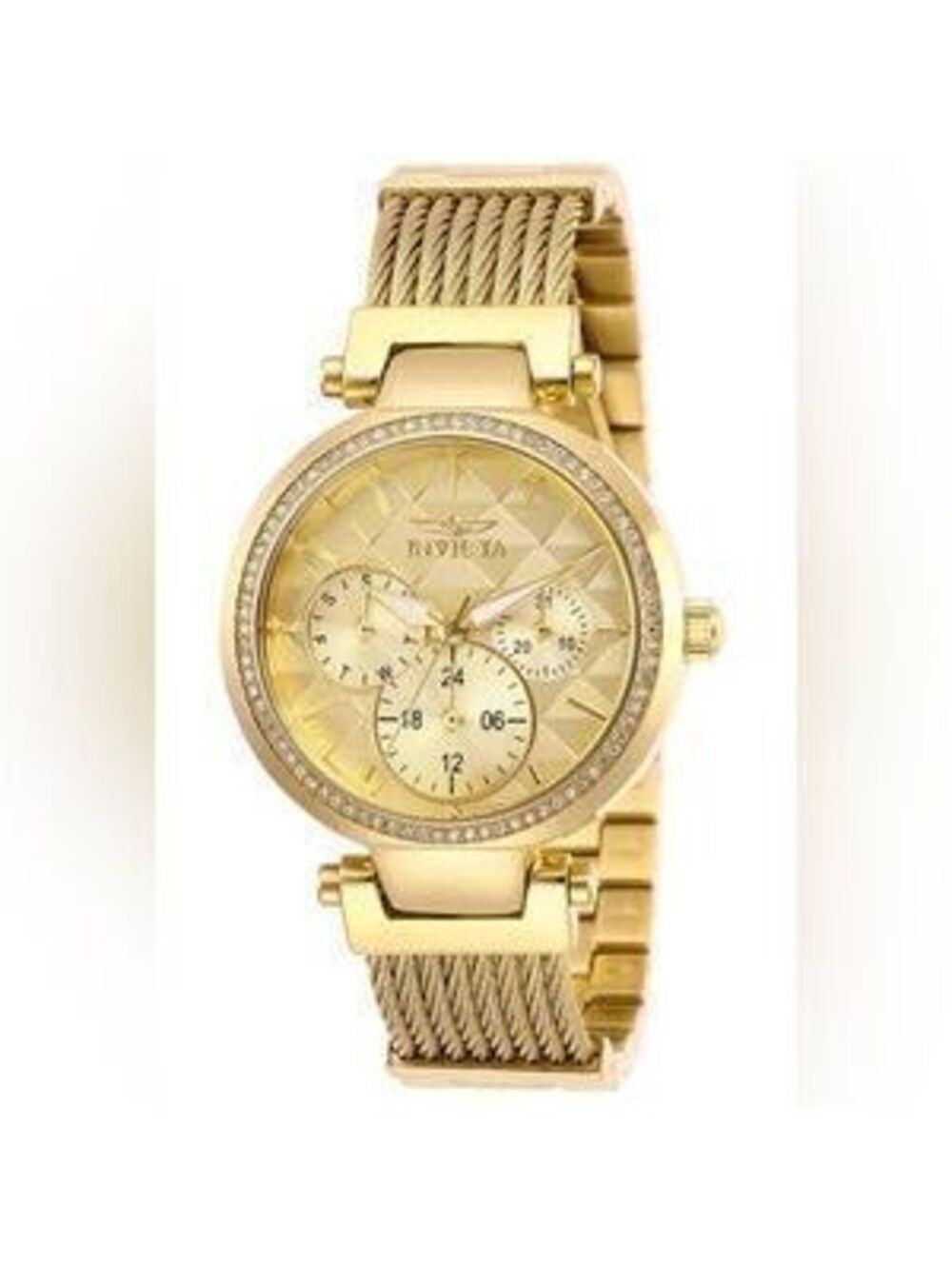 Invicta Angel's Women Gold with Diamond Rhinestones Watch